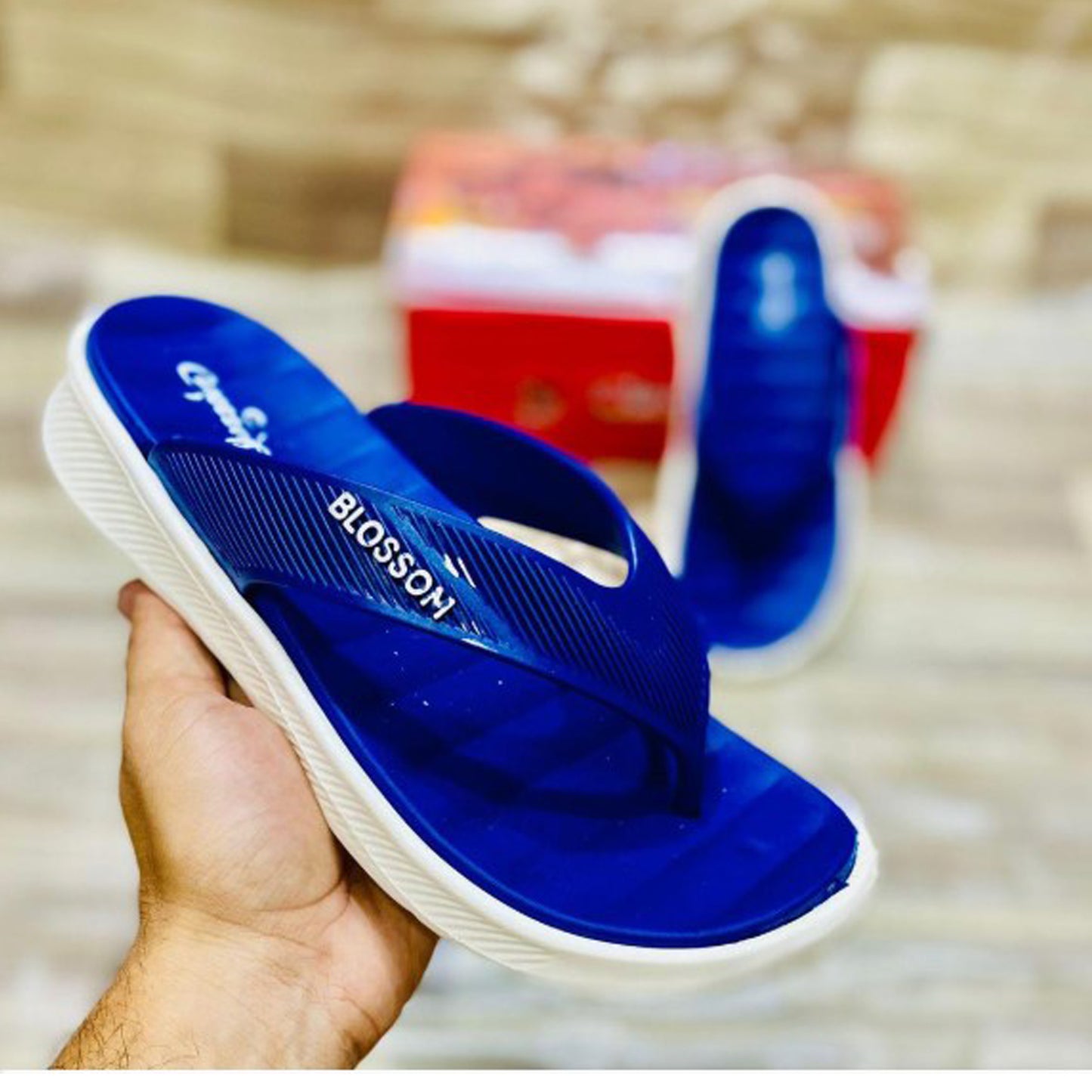 Men's Casual Slide Slippers - Synthetic Leather