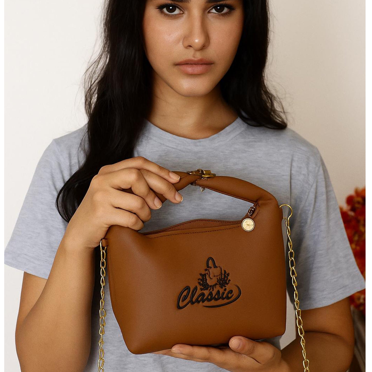 Stylish Medium Size with Long Chain | Premium 8 Colors