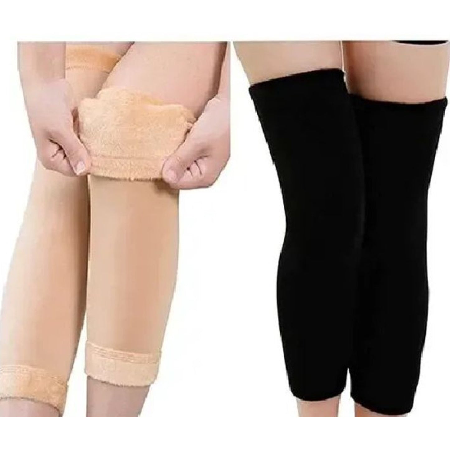 Men Women Cold Proof Plush Socks Warm Leggings Knee