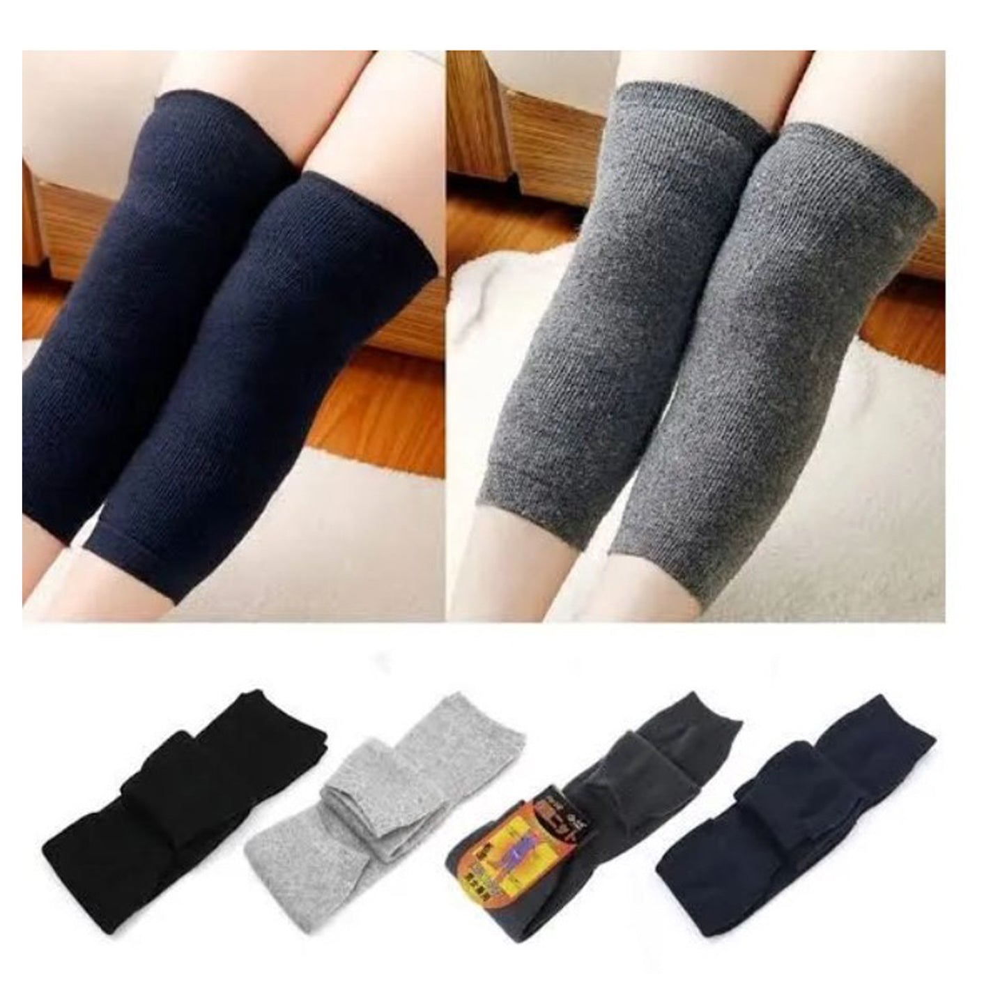 Men Women Cold Proof Plush Socks Warm Leggings Knee