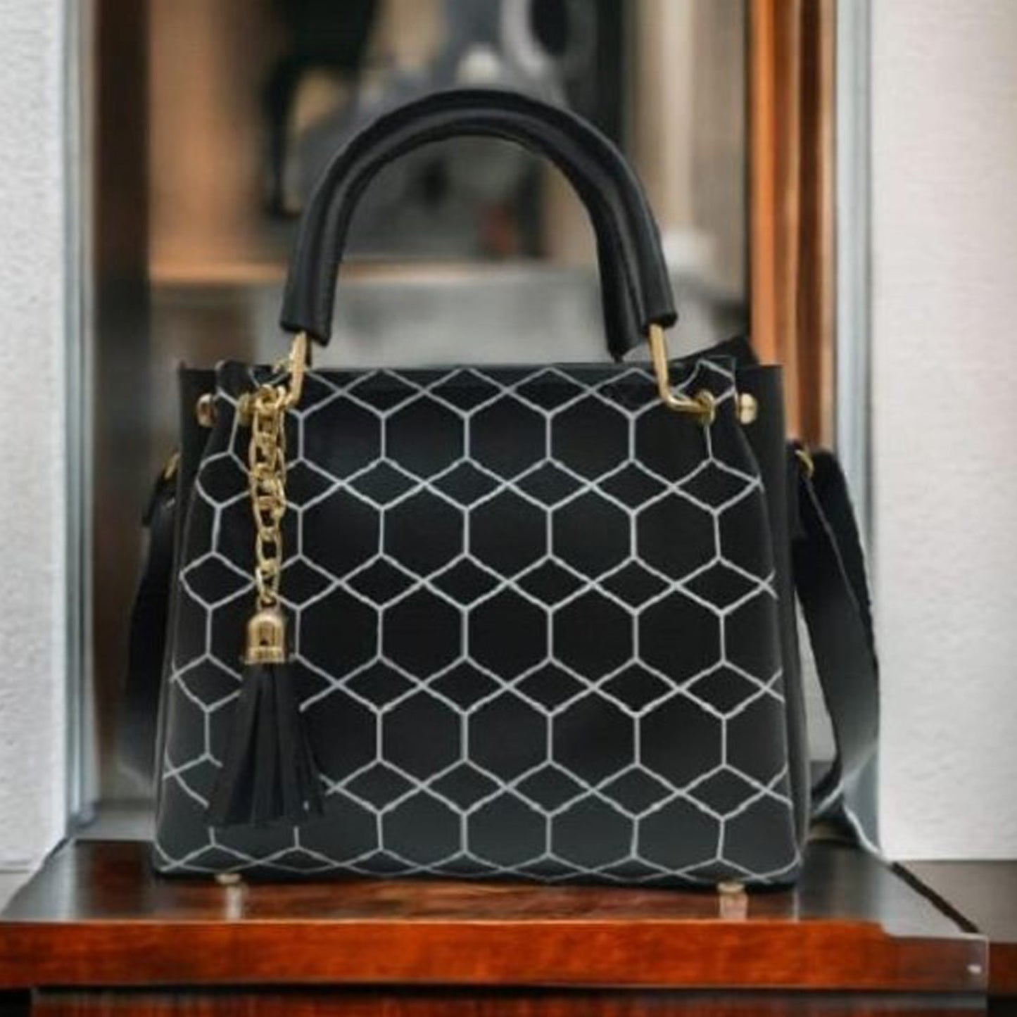 👜 Women’s PU Leather Printed Shoulder Bag – Multi Colours