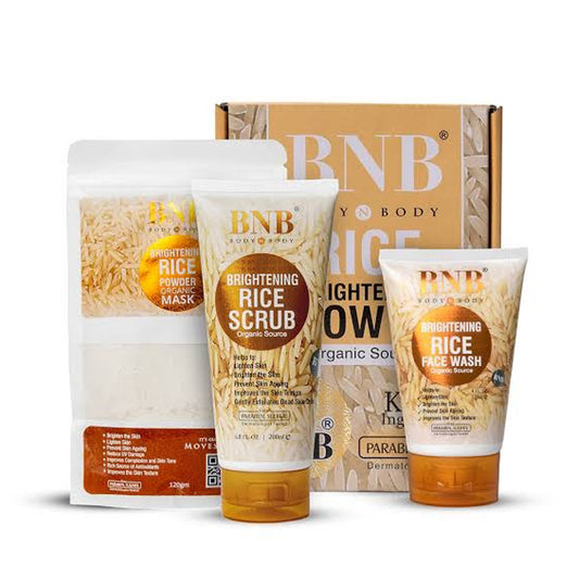Revitalize Your Skin with Our 3 in 1 Rice Skincare Bundle – 3 Pcs