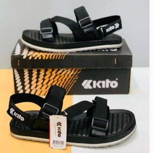 Men's Elastic Fibre Sports Sandals, Black FM