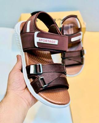 Fancy Men's Sandals - Brown Fabric - Available in 6 Sizes