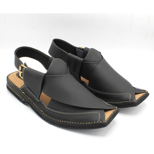 Zalmi Peshawari Chappal Black