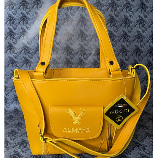 Trendy Yellow Tote Handbag – Stylish Everyday Shoulder Bag